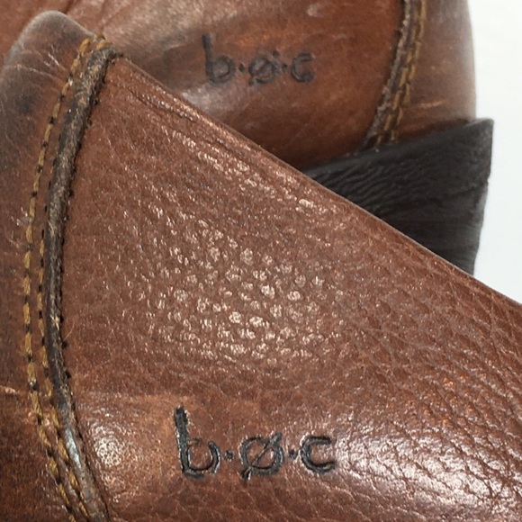 BOC Born Slip On Leather Heel Brown Size 7 - Picture 8 of 8